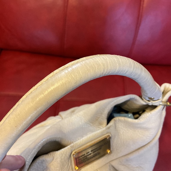 Marc Jacobs cream leather too hot to handle shoulder bag satchel purse - Picture 6 of 8